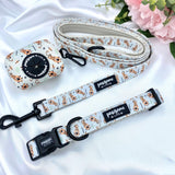 Elegant dog leash featuring a vibrant tiger pattern, the perfect accessory for fashionable pet owners