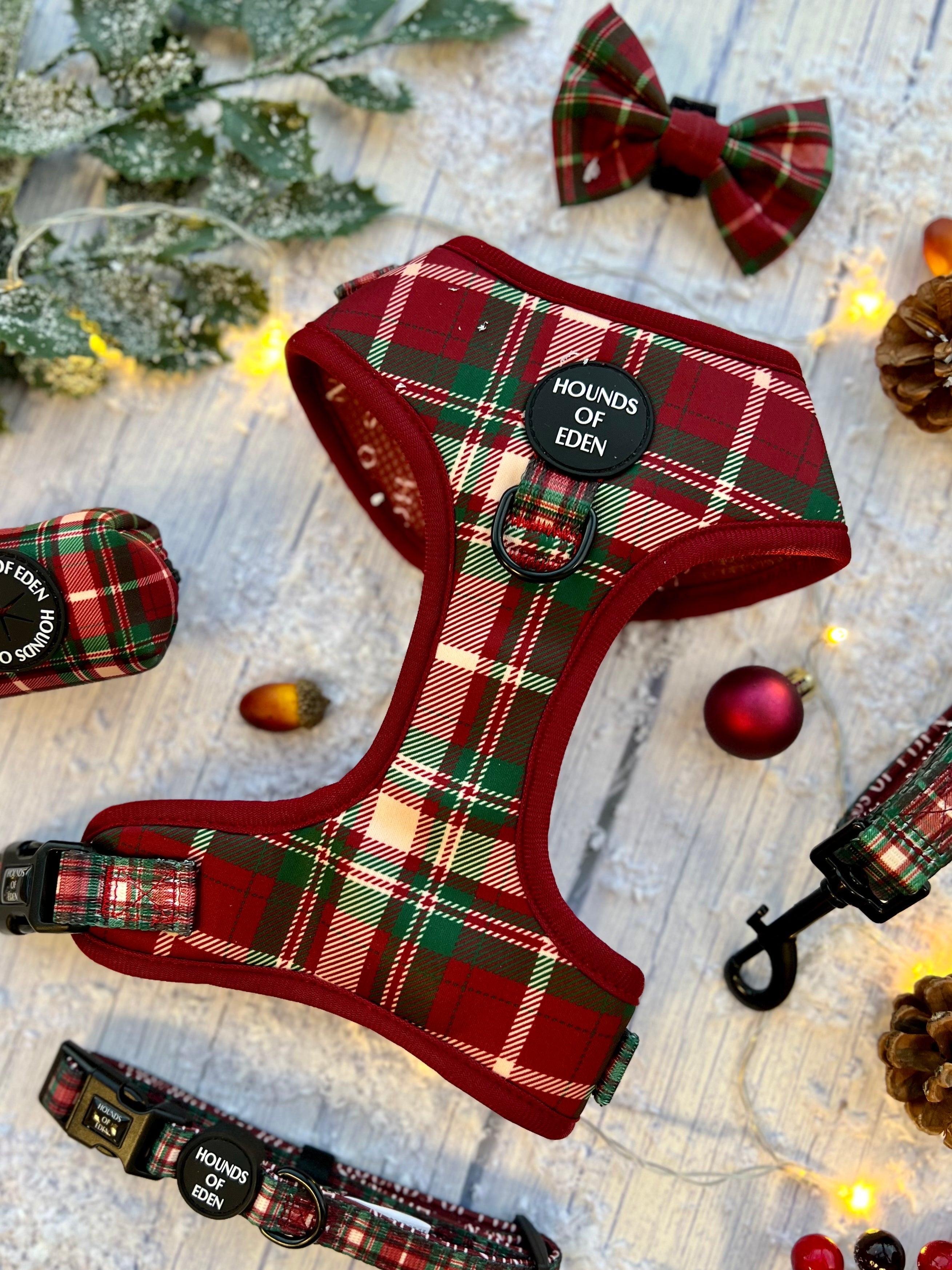 Tartan Me Up - Red & Cream Tartan Design Dog Lead