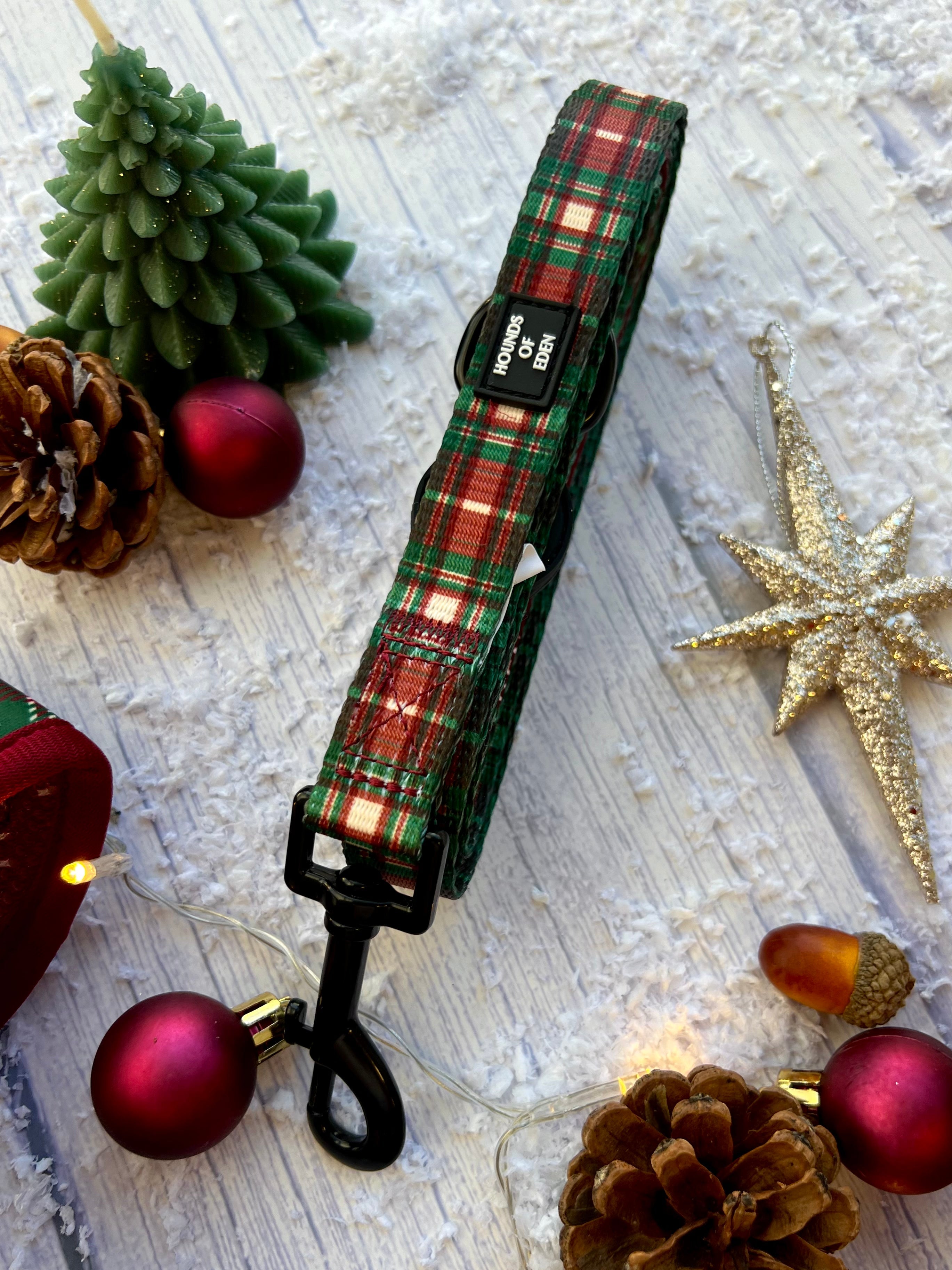 Tartan Me Up - Red & Cream Tartan Design Poop Bag Holder