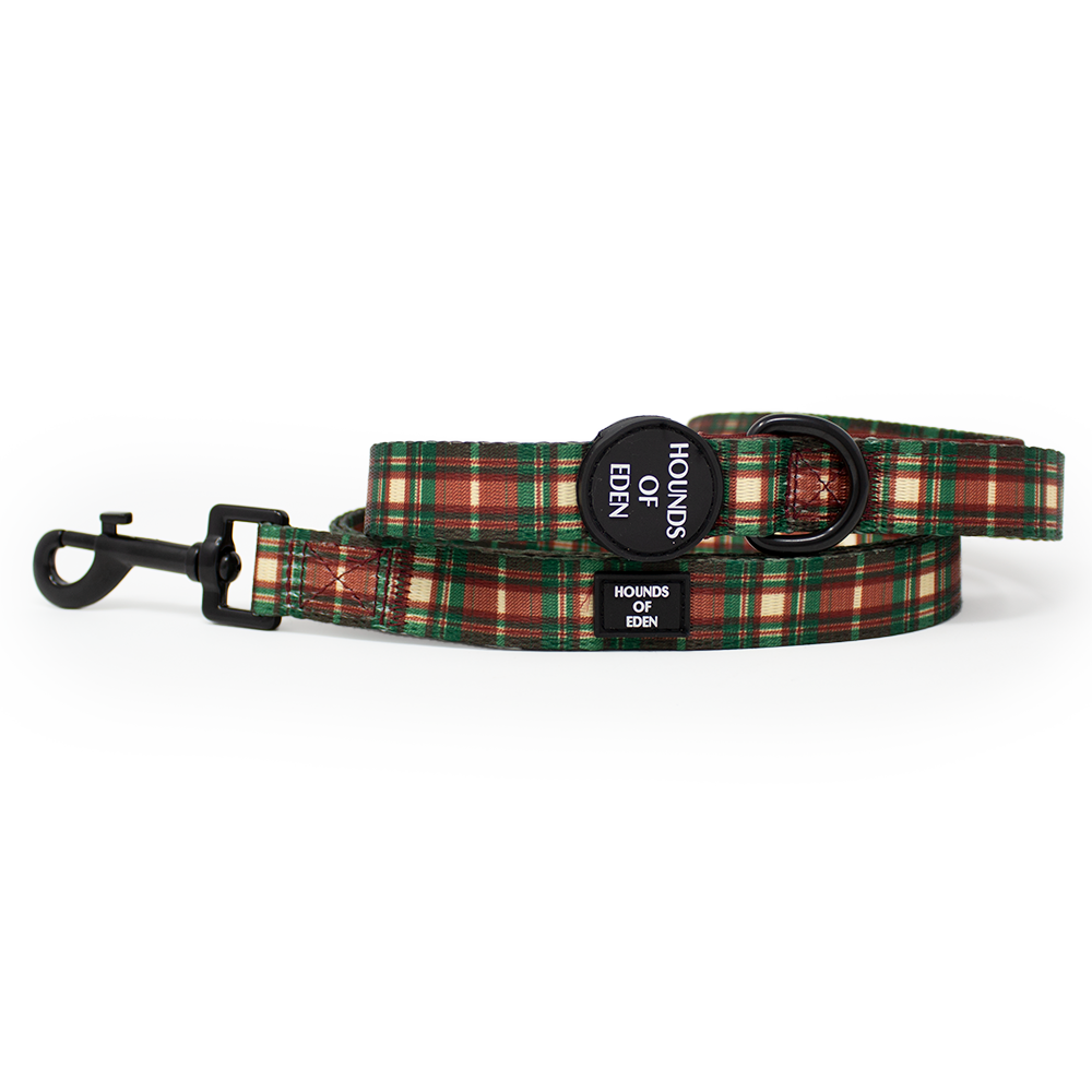 Tartan Me Up - Red & Cream Tartan Design Dog Lead