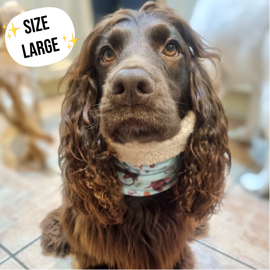 Blushing Leopard Dog Snood