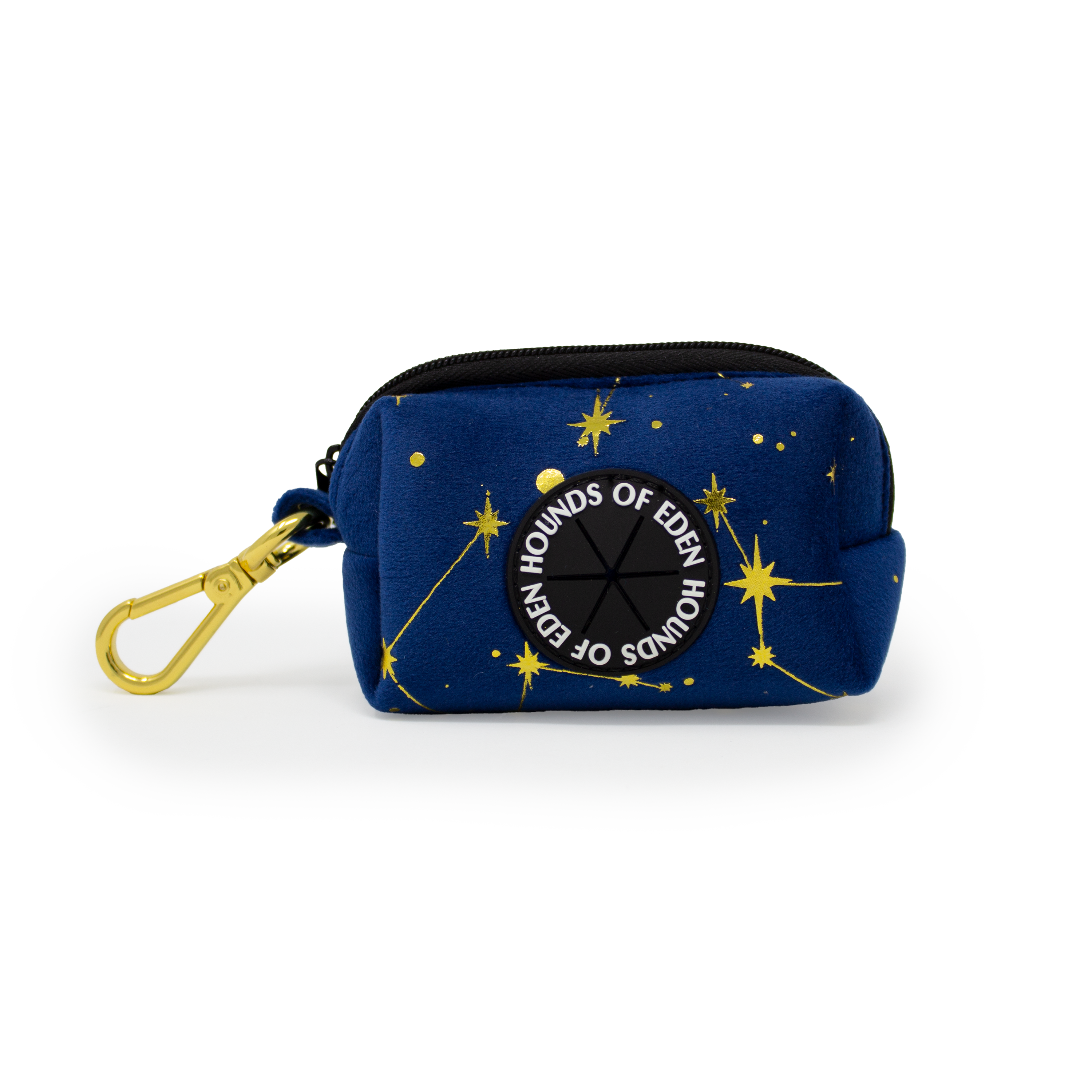 Sapphire Stars Velvet Poop Bag Holder