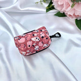 Cute dog poop bag holder with a designer pattern for dog waste