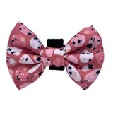 Cute bow tie dog collar with Velcro fastening